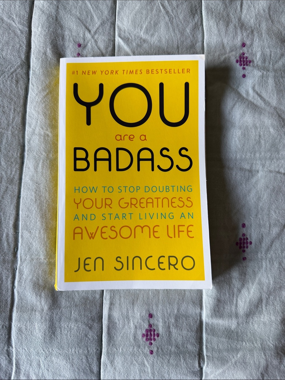 You Are a Badass by Jen Sincero - Bright Yellow Paperback